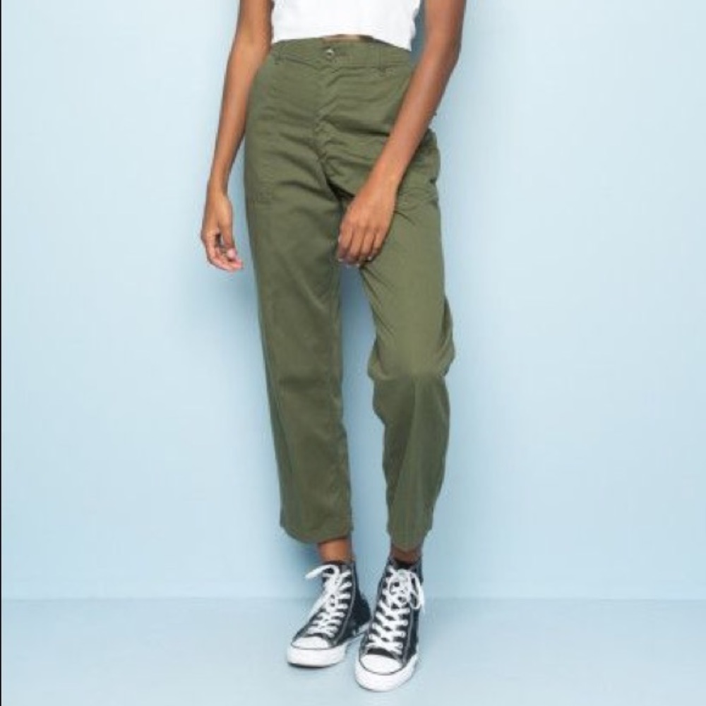 Brandy Melville Military Pants Army Green